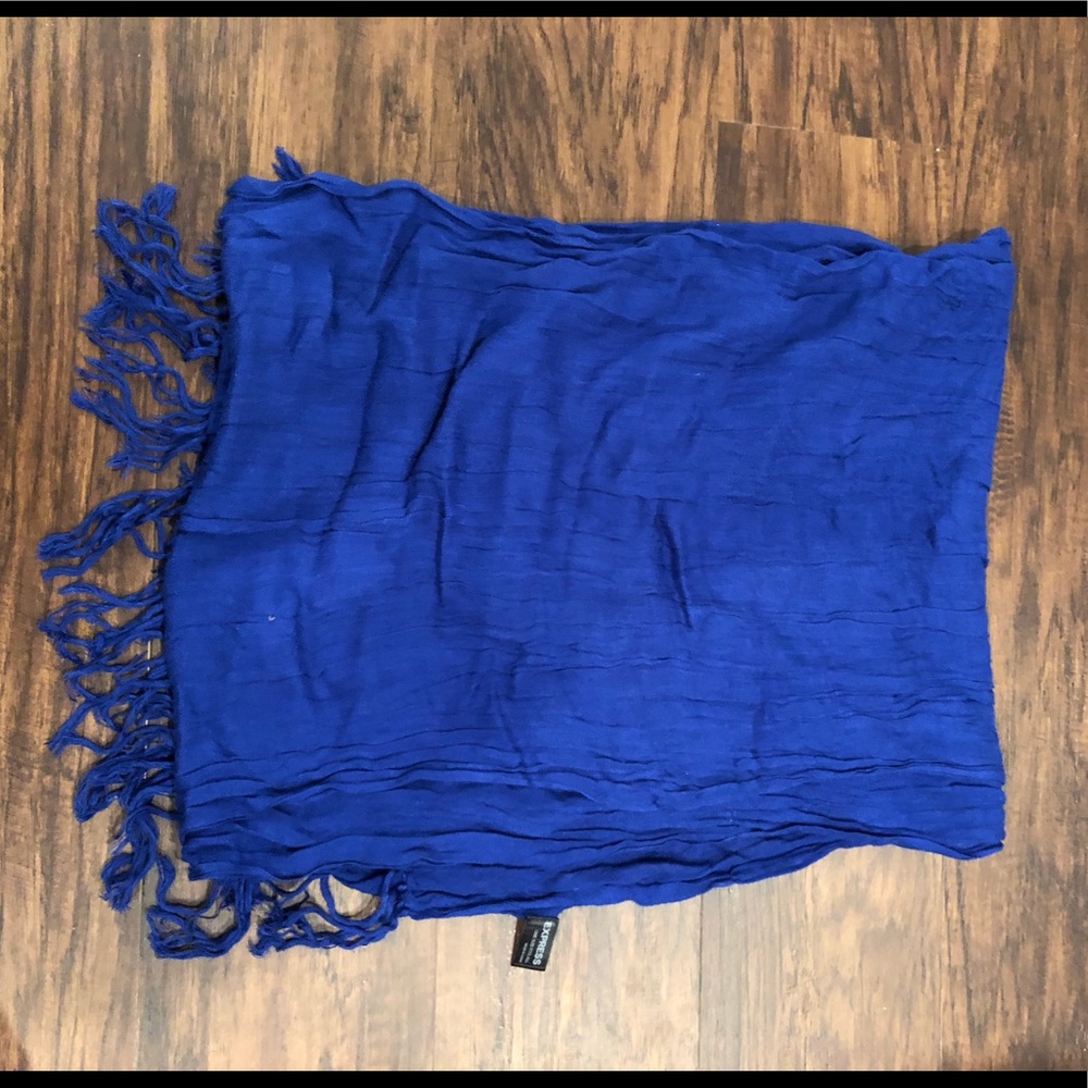 Express cobalt blue scarf